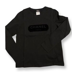 CHANEL BOUTIQUE ブラック長袖Tシャツ CHANEL Long Sleeve T-Shirts for Women on Sale up to 90% Off: Poshmark